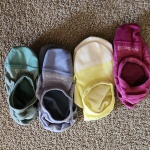 Bombas Women's Lightweight No-Show Socks Set, Sz Small, Shoe Sz 4-7 1/2